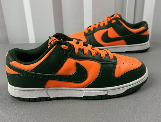 Size 10 - Nike Dunk Low Men’s ‘Miami Hurricanes’