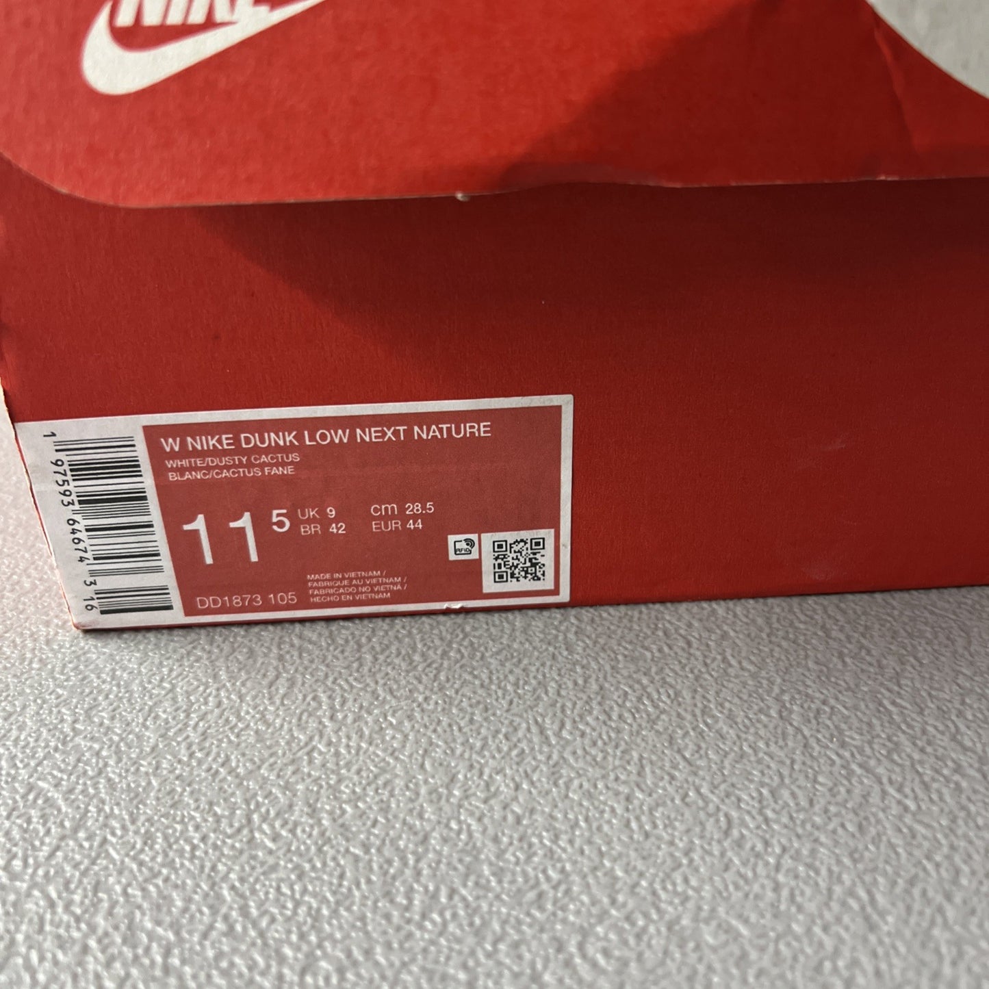 Size 11.5 Women’s or 10 Men’s- Nike Dunk Next Nature Low Dusty Cactus (Wmns)