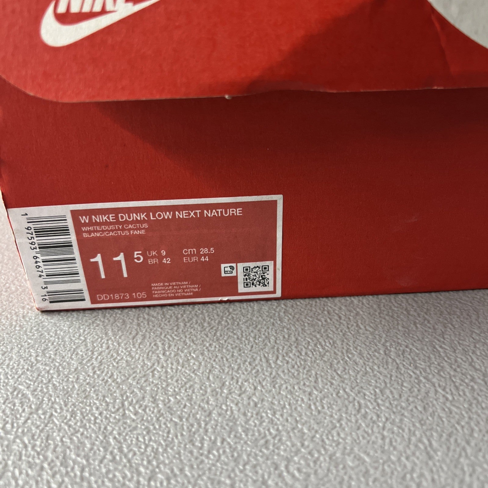Size 11.5 Women’s or 10 Men’s- Nike Dunk Next Nature Low Dusty Cactus (Wmns)