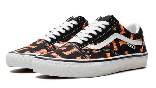 Size 8.5 - Vans Thrasher x Skate Old Skool 'Allover Thrasher Flame Logo