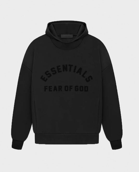 Fear of God Essentials Hoodie 'Jet Black' -Size Small