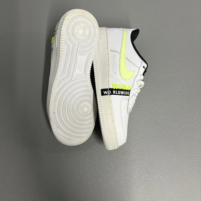 Size 4.5Y - Nike Air Force 1 LV8 1 'Worldwide Pack White Barely Volt' CN8536-100