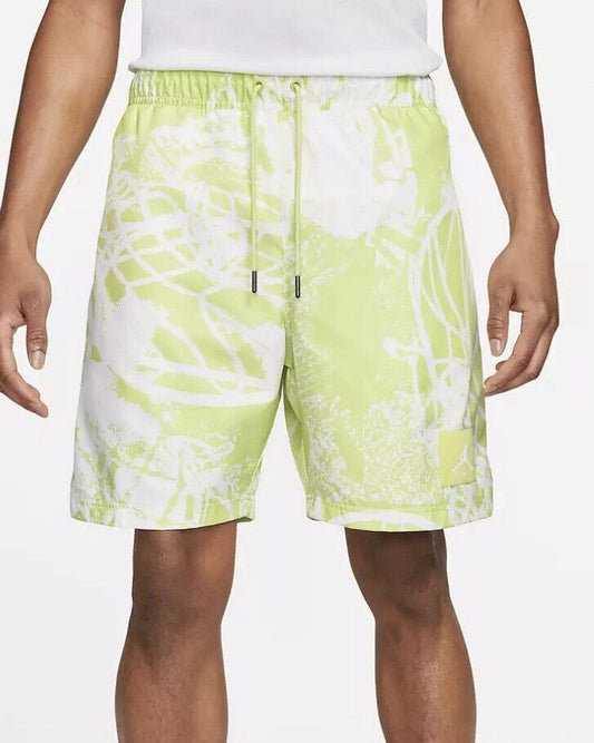 Nike Jordan Flight Poolside Swim Trunks Shorts Limelight CZ4749-352 Men's L