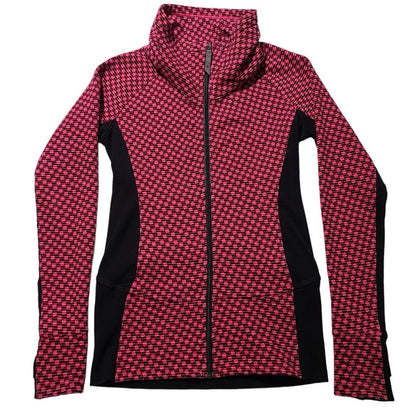 Size 10- Lululemon Hot Pink & Black Check Radiant Jacket