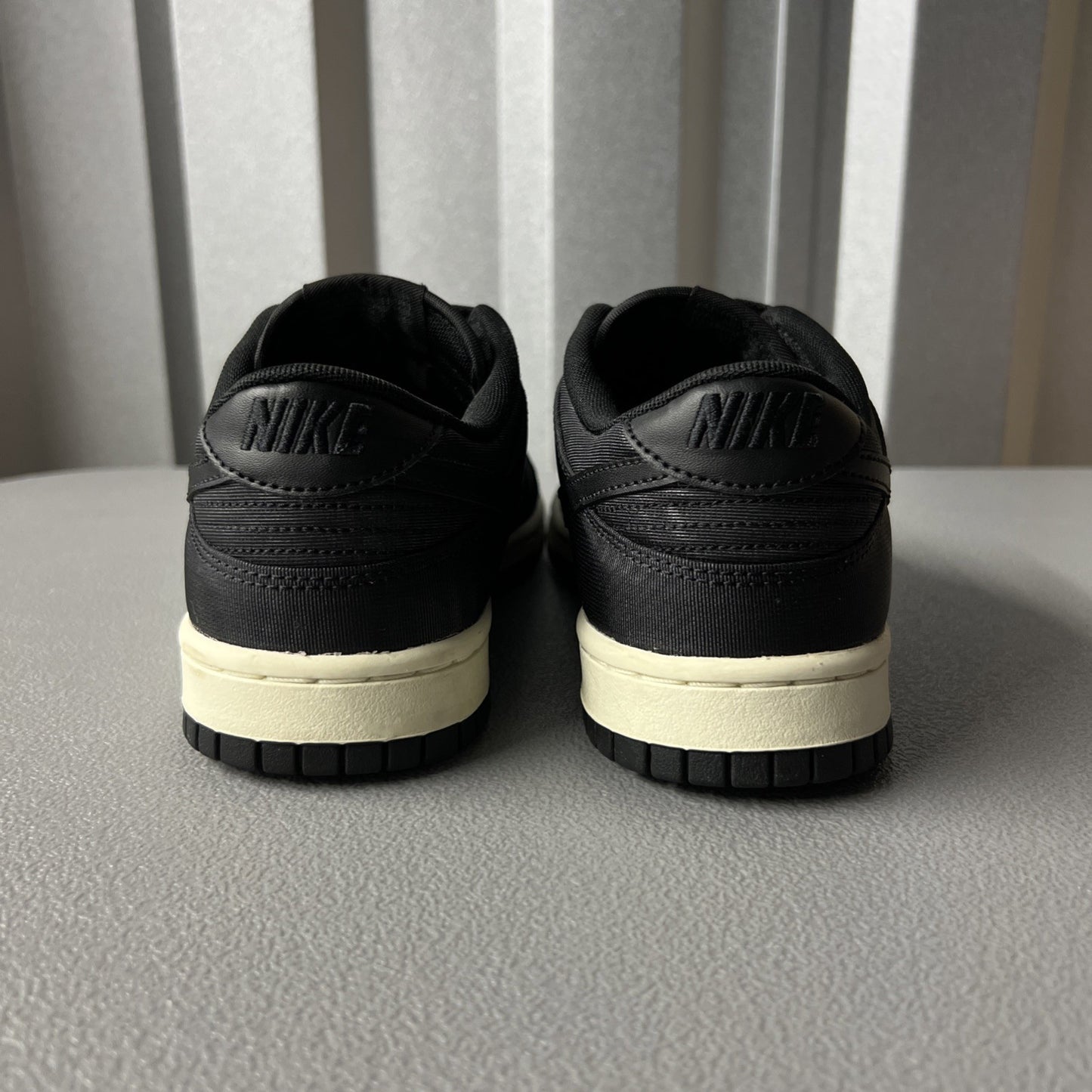 Size 8 Men’s or 9.5 Wmns - Nike Dunk Low ‘Black Canvas’