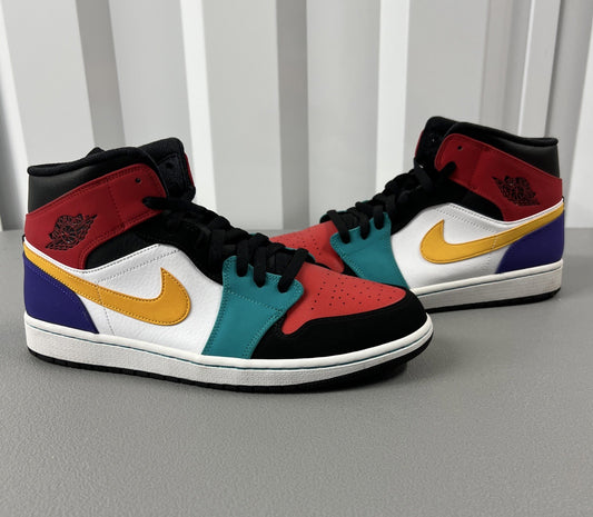 Size 11.5 - Air Jordan 1 Mid 'Multi-Color' Men’s