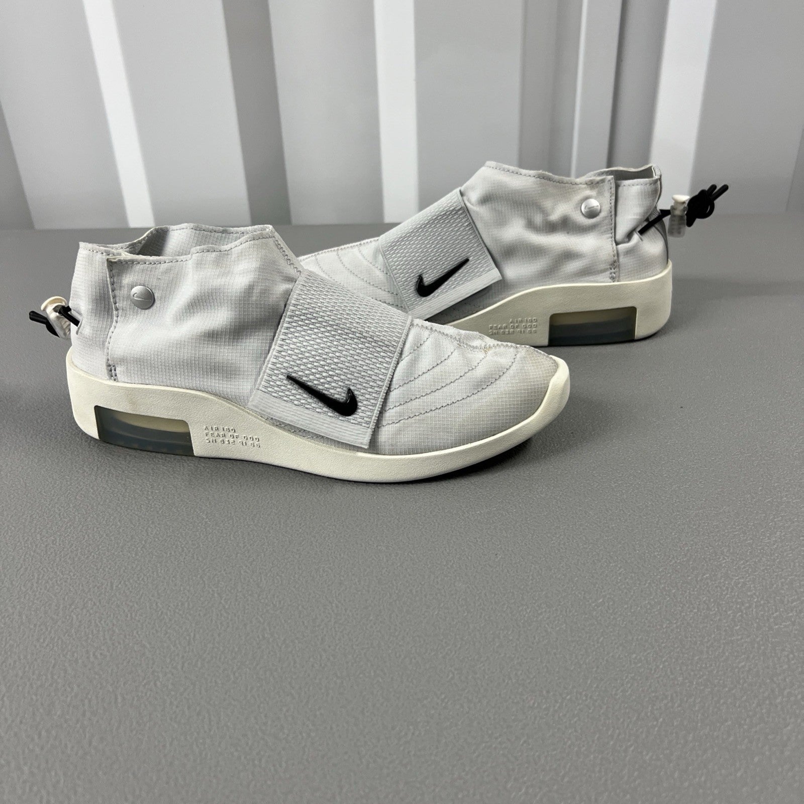 Size 6.5 Men’s or 8 Wmns - Nike Air Fear Of God Moc ‘Pure Platinum’