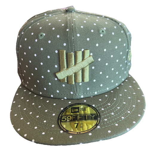 NEW ERA 59FIFTY Fitted Cap Size 7 3/8 Green UNDEFEATED LOGO