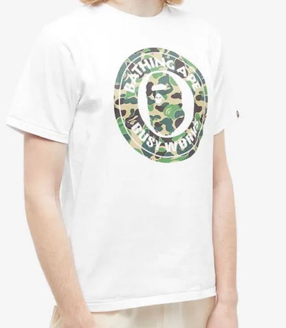 Size L - BAPE ABC Camo By Bathing Ape Tee 'White/Green'