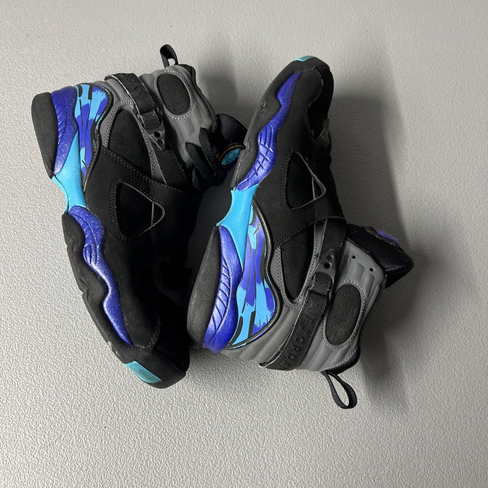 Size 7Y or 8.5 Wmns- Jordan 8 Retro Aqua (2015) (GS)