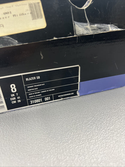 Size 8- Nike Blazer SB 'Midnight Fog, Aegean Blue’