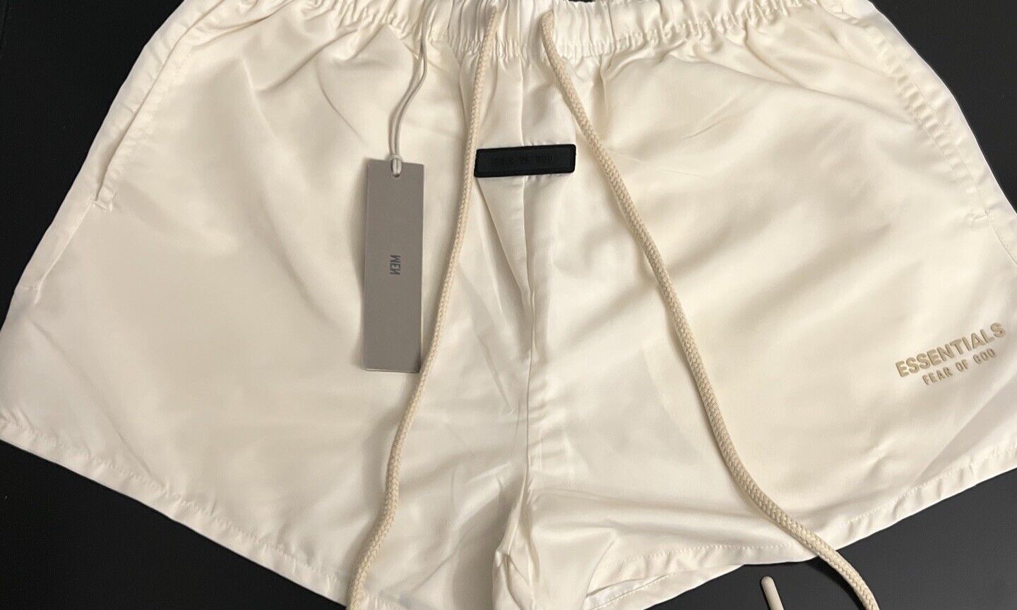 Fear of God Essentials Nylon Running Shorts -Oak Size Small