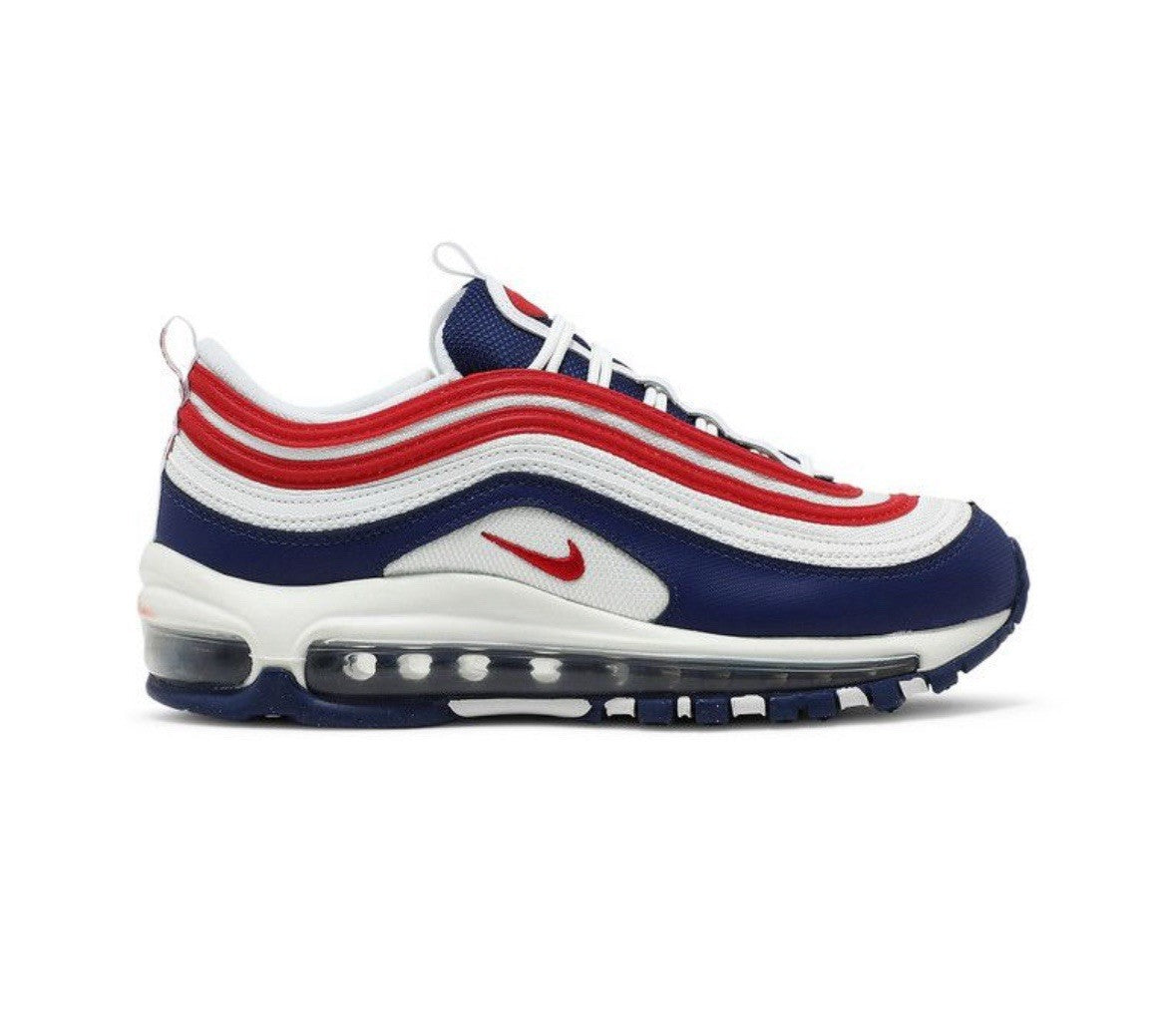Size 4.5Y- Nike Air Max 97 ‘USA’ 🇺🇸White Red Royal (GS)