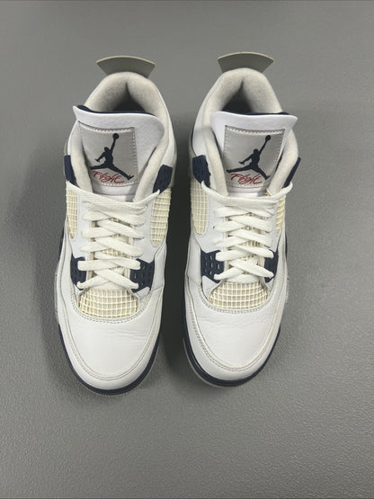 Size 9- Jordan 4 Retro Mid Midnight Navy