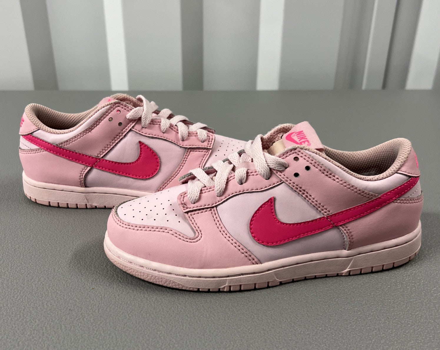 Size 3- Nike Dunk Low Triple Pink (Preschool)