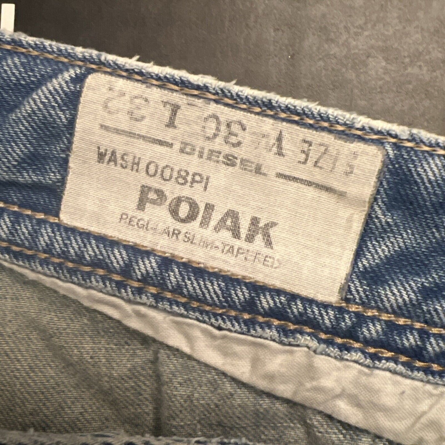 Diesel Poiak Regular Skinny Tapered Mens Jeans 30/32