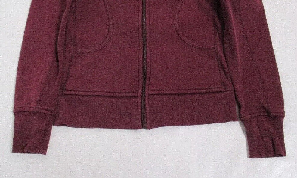 Size 8-Lululemon Women's Full Zip Scuba Hoodie Plum