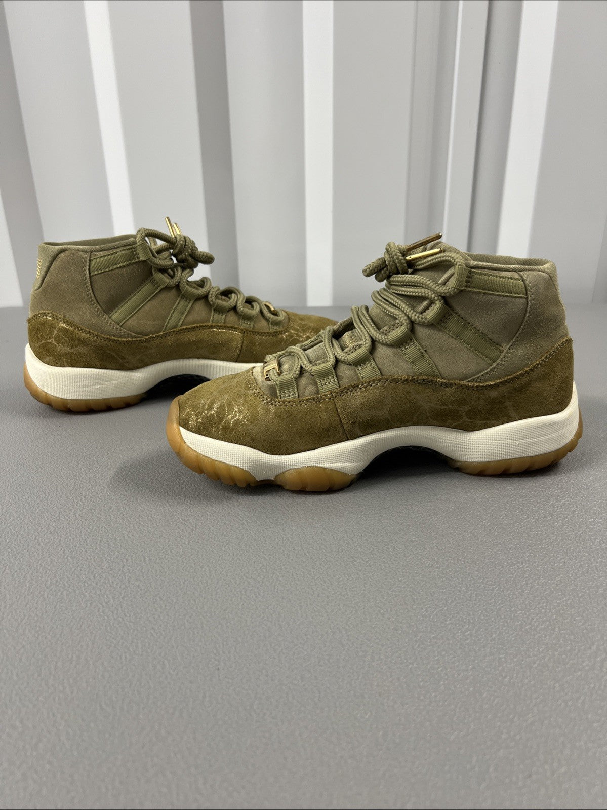 Size 8.5-Jordan 11 Retro ‘Olive Lux’ Women’s
