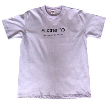 Size Medium - Supreme Shop Tee T-shirt Crew Neck Logo - Light Purple