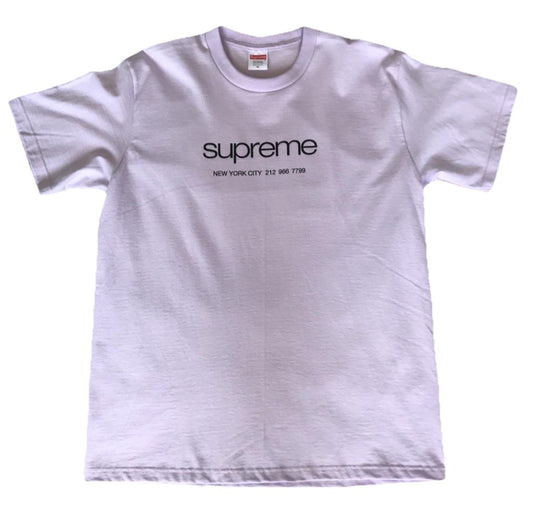 Size Medium - Supreme Shop Tee T-shirt Crew Neck Logo - Light Purple