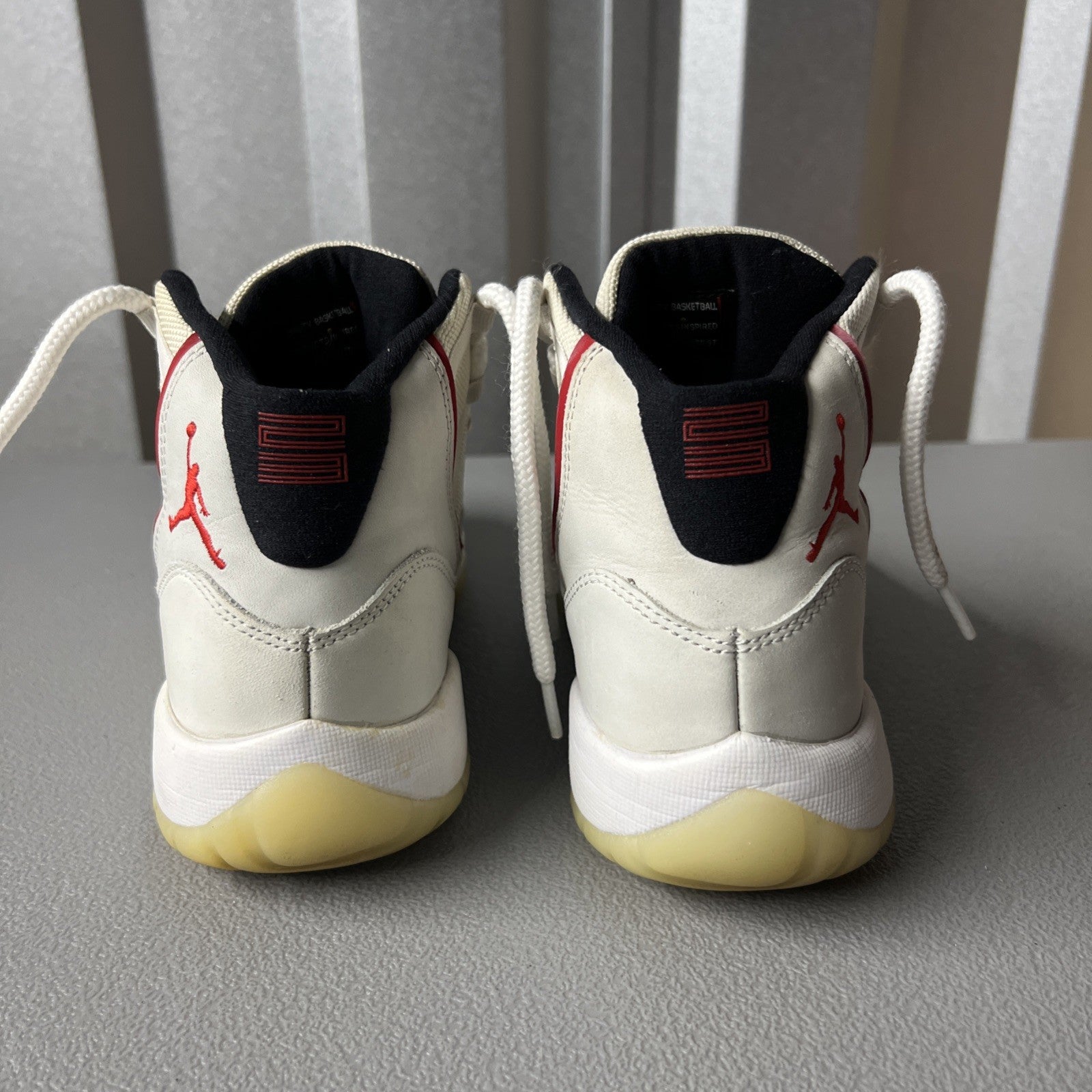 Size 6Y or 7.5 Wmns- Jordan 11 Retro Platinum Tint (GS)