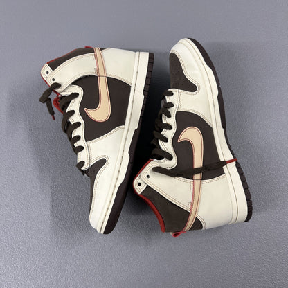 Size 8 Men’s or 9.5 Wmns Nike Dunk High SE ‘Baroque Brown’