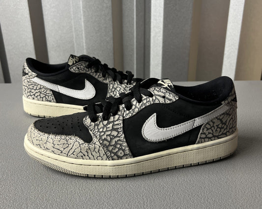 Size 9 Men’s or 10.5 Women’s - Jordan 1 Retro Low OG ‘Black Cement’