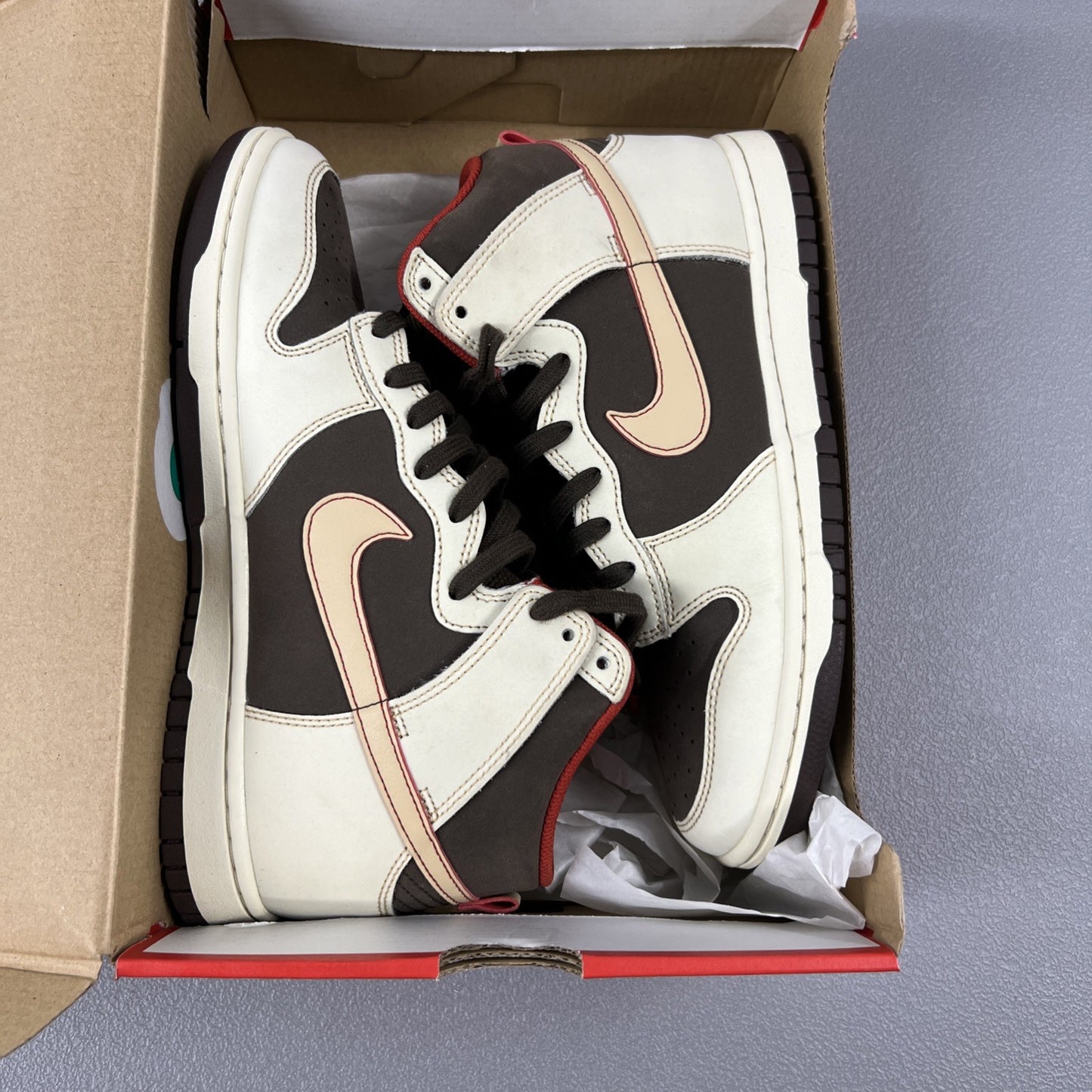 Size 8 Men’s or 9.5 Wmns Nike Dunk High SE ‘Baroque Brown’