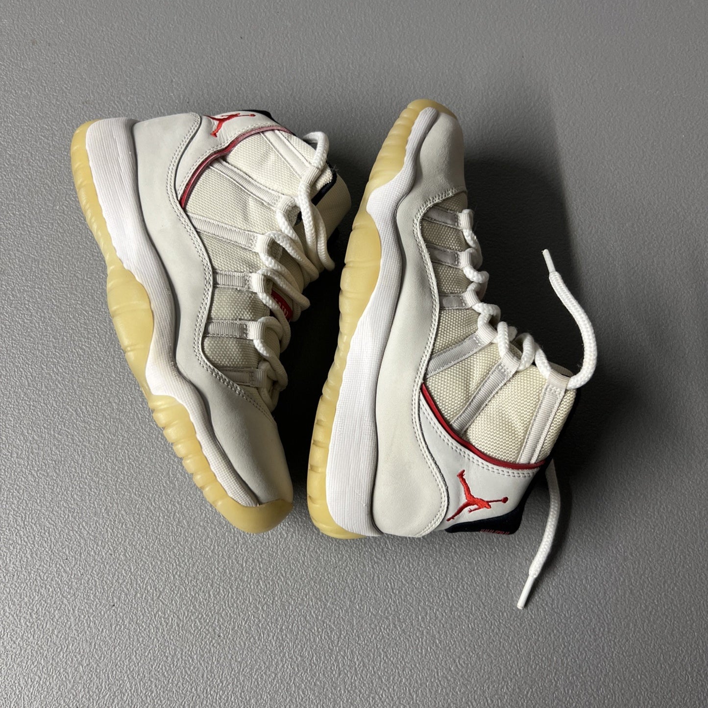 Size 6Y or 7.5 Wmns- Jordan 11 Retro Platinum Tint (GS)