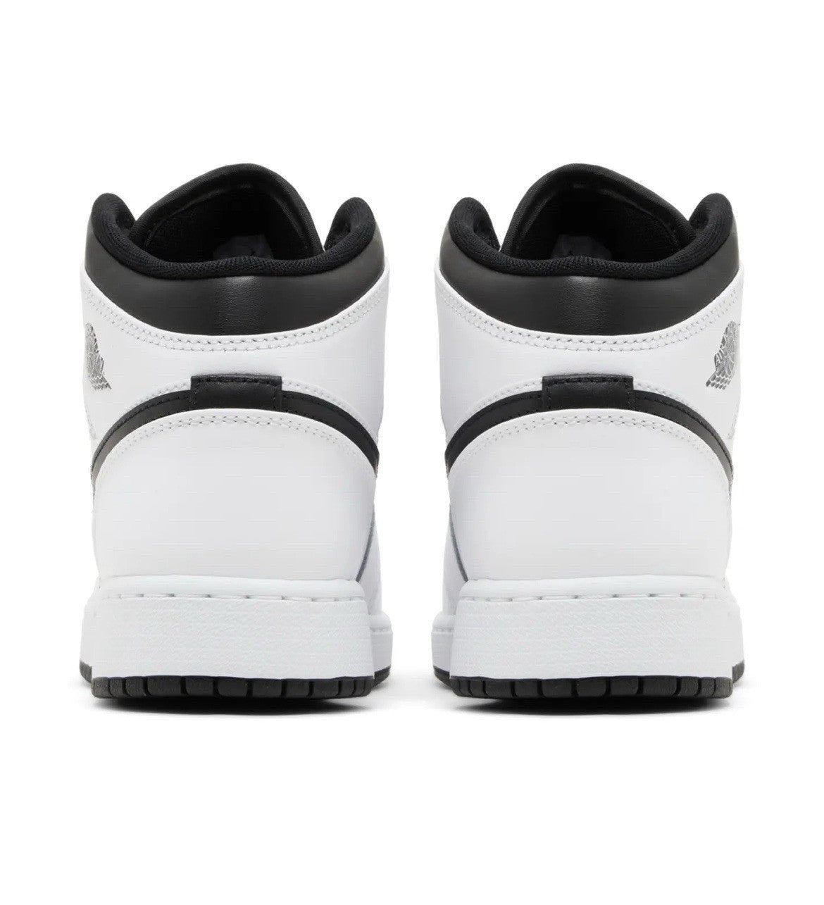 Size 7Y - Air Jordan 1 Mid GS 'White Black' Reverse Panda