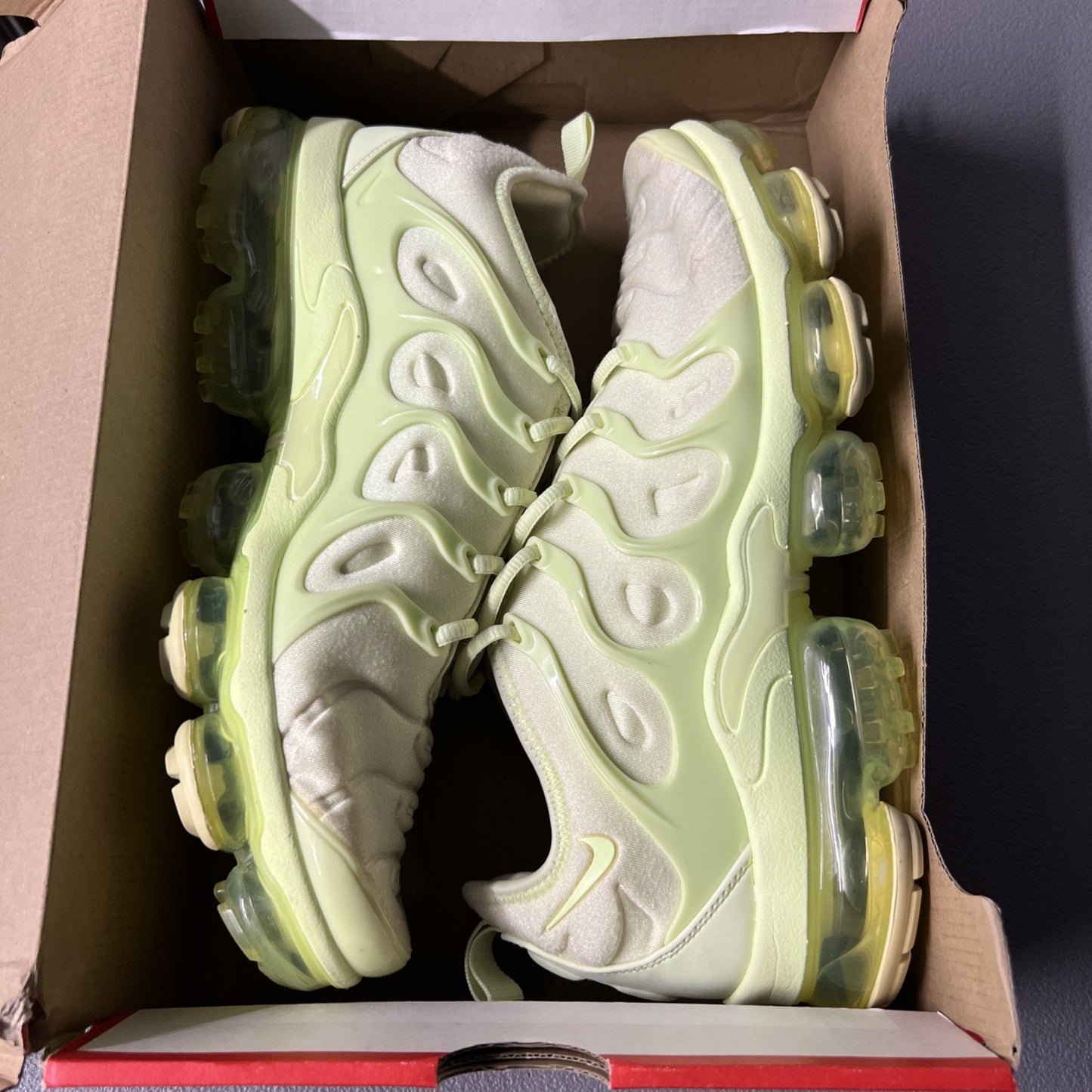 Size 12 Women’s or 10.5 Men’s- Nike Air VaporMax Plus Barely Volt