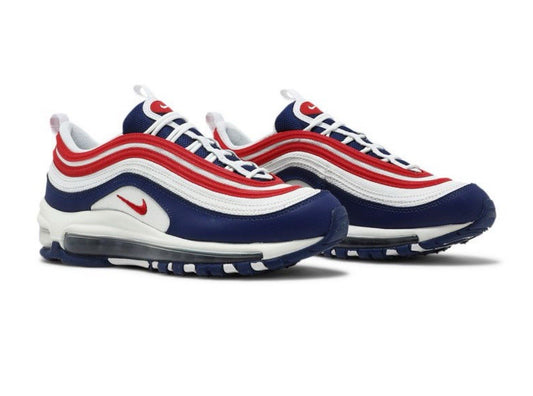 Size 4.5Y- Nike Air Max 97 ‘USA’ 🇺🇸White Red Royal (GS)