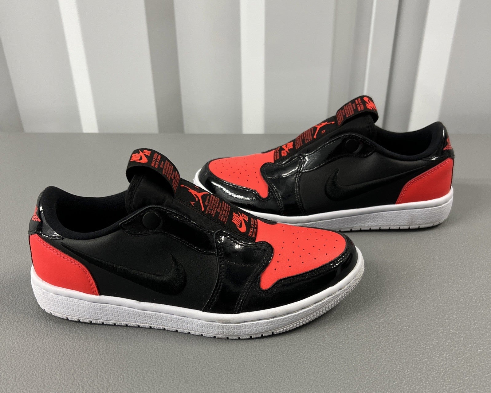 Size 7 - Nike Air Jordan Low Wmns Slip On ‘Black Hot Punch’ AV3918-600