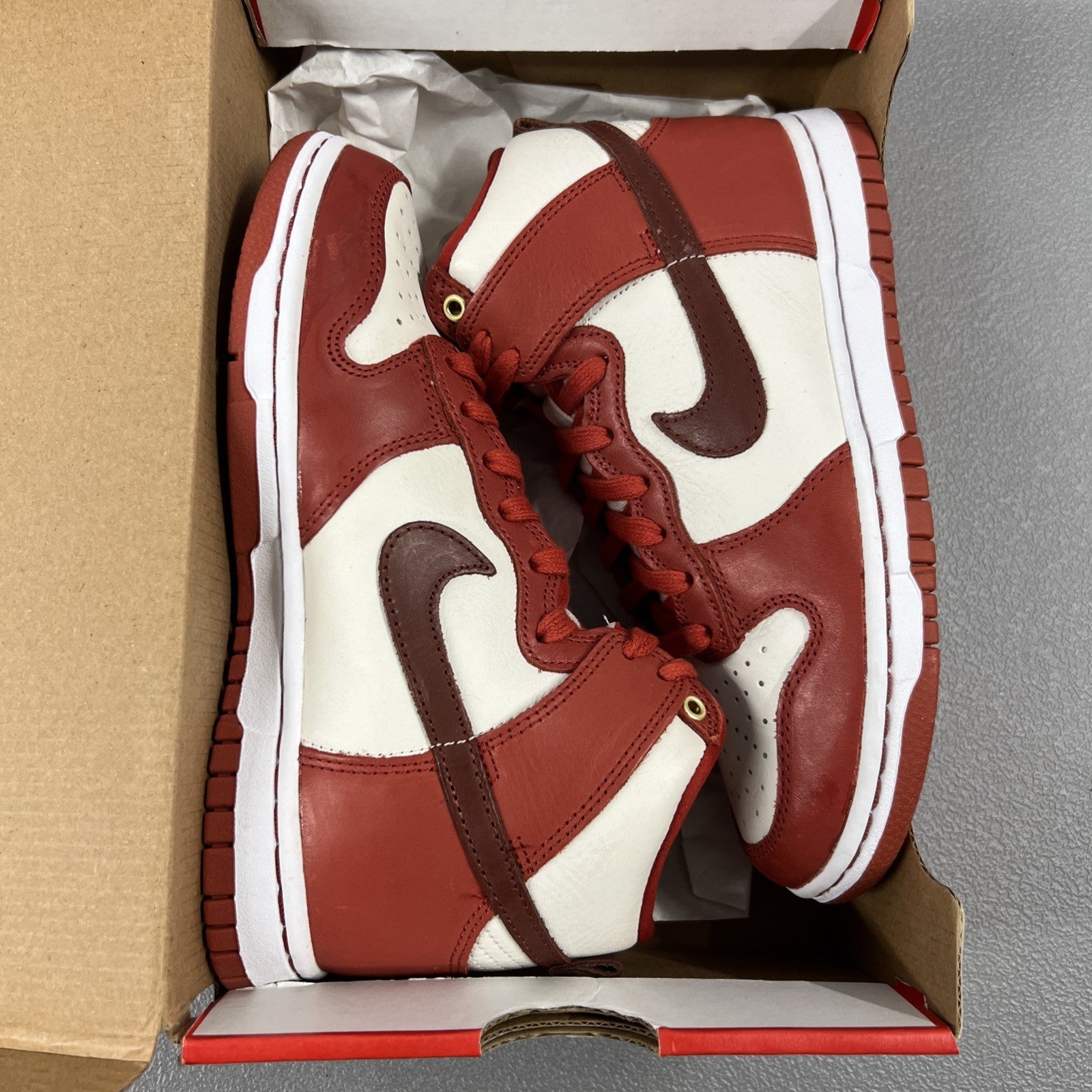 Size 5- Nike Dunk High LXX 'Cinnabar' Wmns