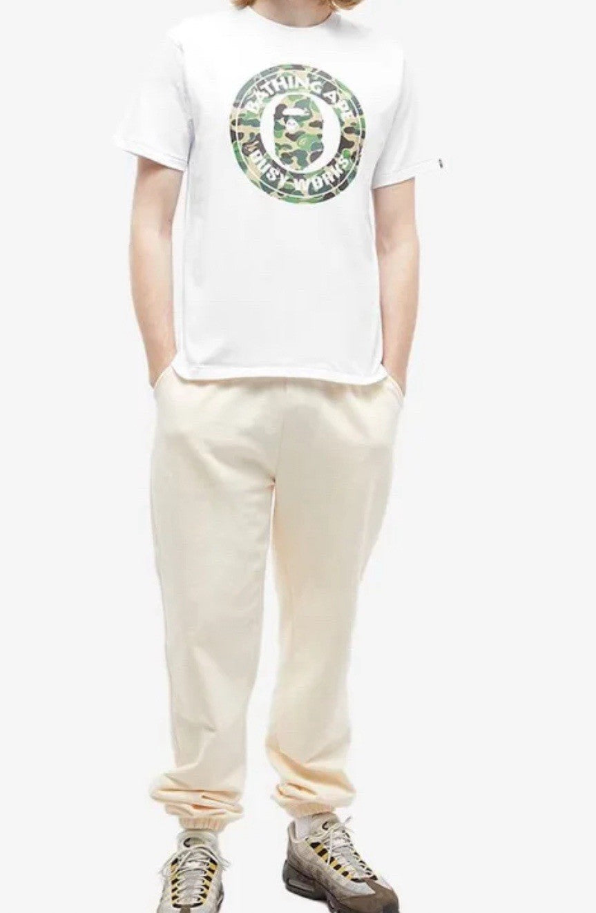 Size L - BAPE ABC Camo By Bathing Ape Tee 'White/Green'