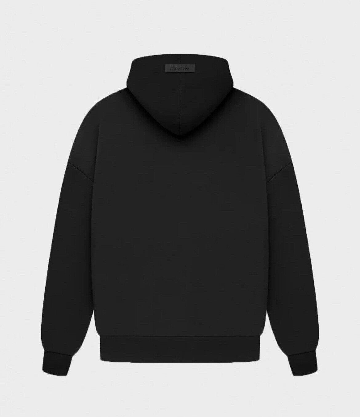 Size Small-Fear of God Essentials Hoodie 'Jet Black' 100% Authentic NWT