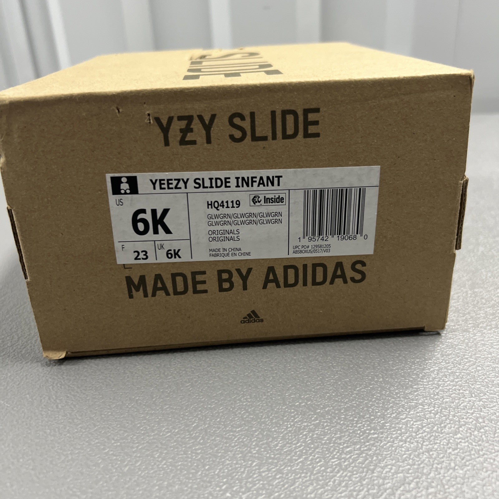 Size 6 Kids- Adidas Yeezy Slide Infant