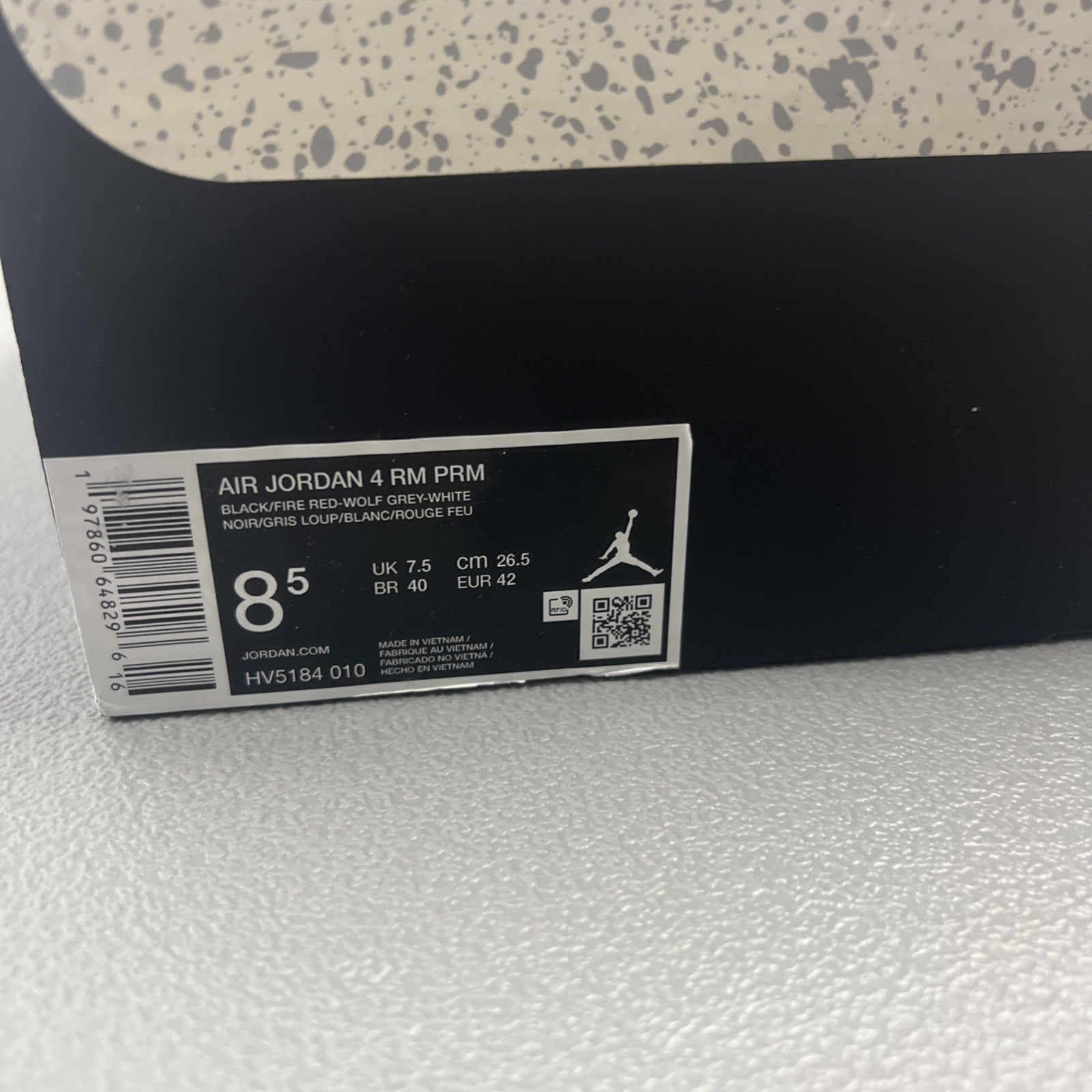 Size 8.5 - Air Jordan 4 RM Black Metallic
