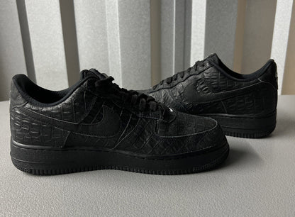 Size 8.5 Men’s or 10 Wmns- Nike Air Force 1 '07 LV8 Low ‘Black Croc’