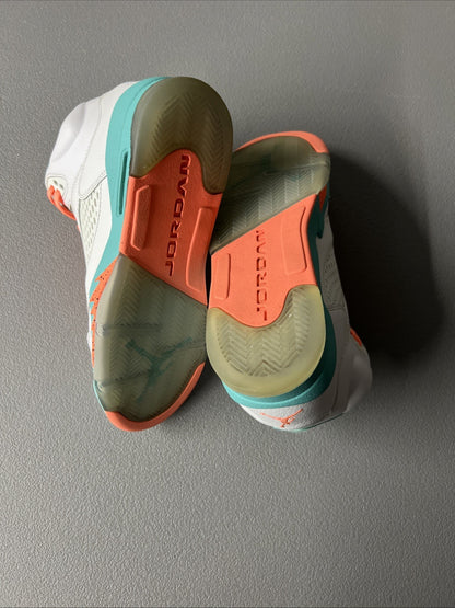 Size 7Y or 8.5 Wmns - Jordan 5 Retro Light Aqua (GS)