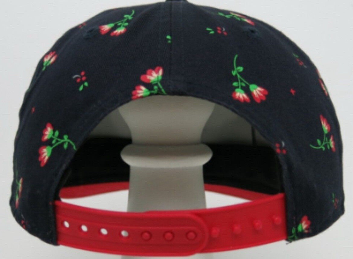 Cleveland Guardians New Era 9Fifty Snapback Wmns Black Floral Baseball Hat