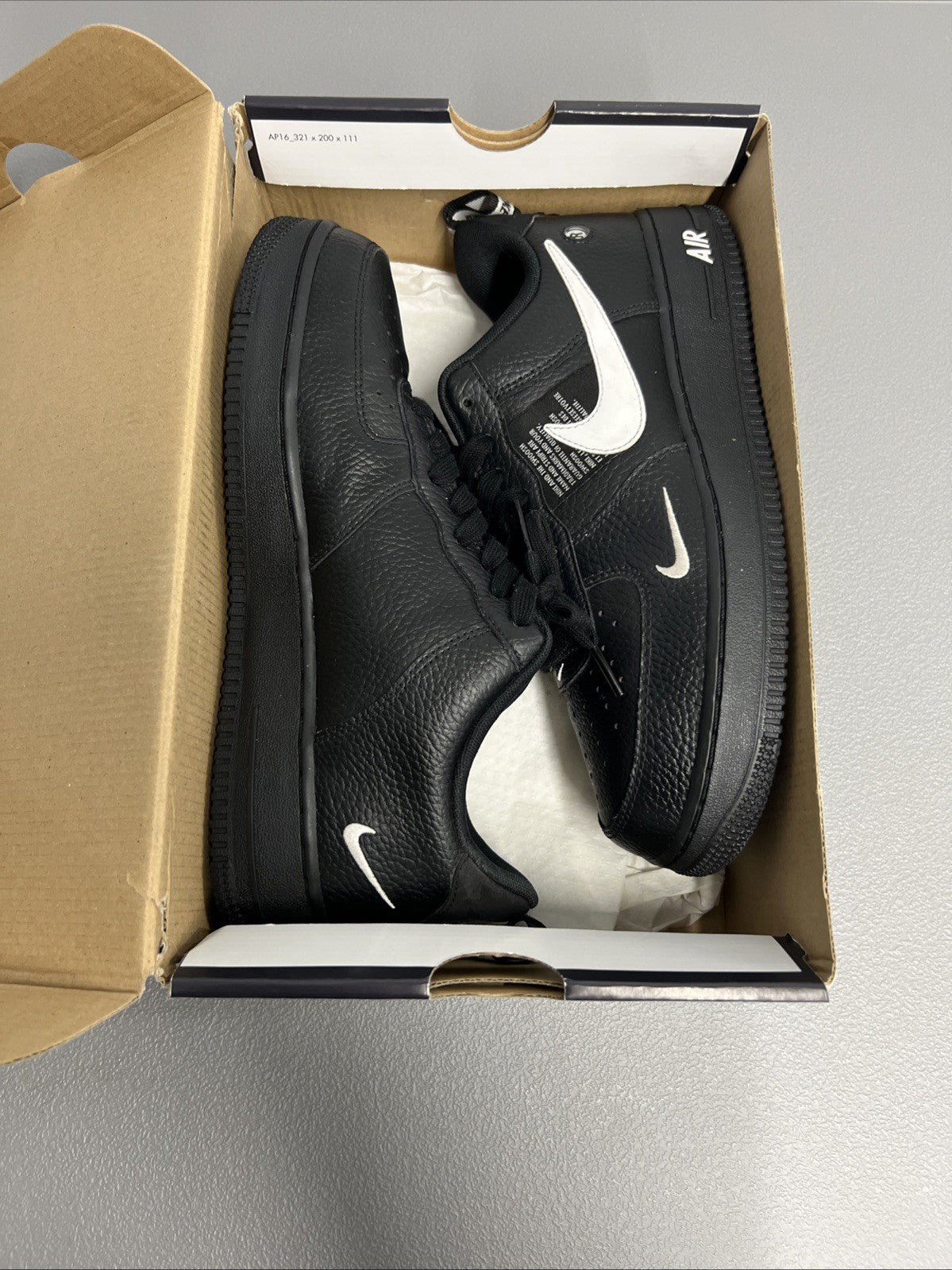 Size 8.5 Men’s or 10 Wmns - Nike air Force 1 '07 LV8 'Overbranding'