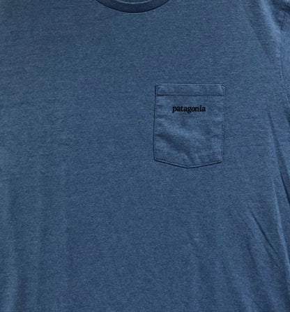 Size Medium - Patagonia Hybrid Pocket Responsibili-Tee T-Shirt Blue Vintage