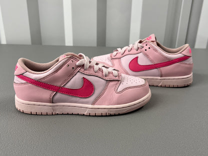 Size 3- Nike Dunk Low Triple Pink (Preschool)