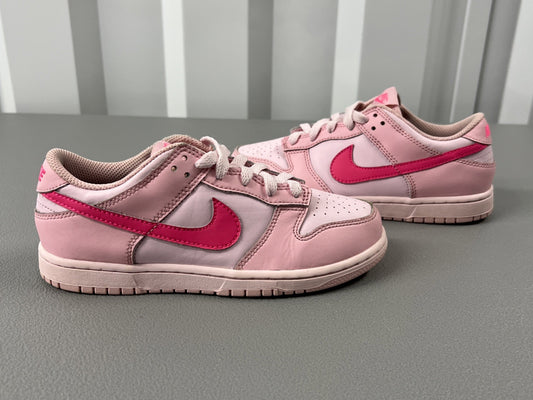Size 3- Nike Dunk Low Triple Pink (Preschool)