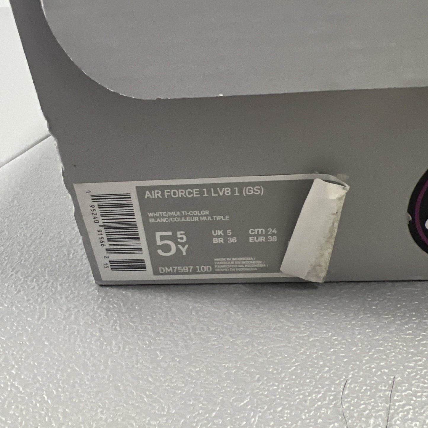 Size 5.5Y - Air Force 1 LV8 GS 'Swoosh Pack'