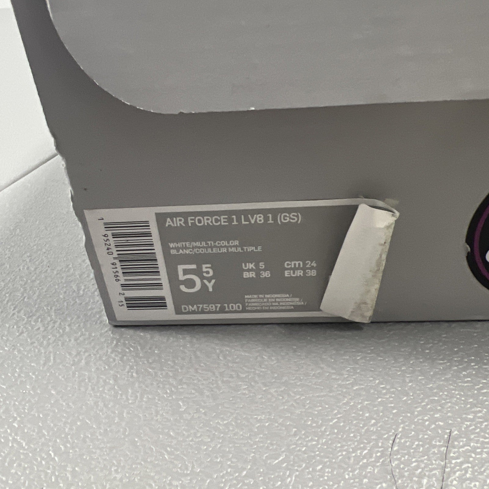 Size 5.5Y - Air Force 1 LV8 GS 'Swoosh Pack'