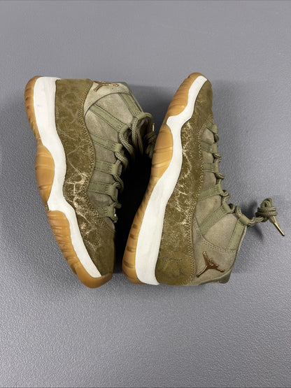Size 8.5-Jordan 11 Retro ‘Olive Lux’ Women’s