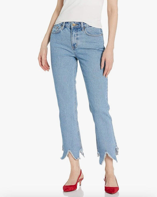 Anthropologie Evidnt Los Angeles Relaxed Raw Hem Women’s Jeans Size 27