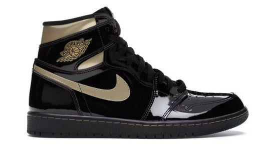 Size 7.5 Men’s or 9 Wmns - Air Jordan 1 ‘Black Metallic Gold’